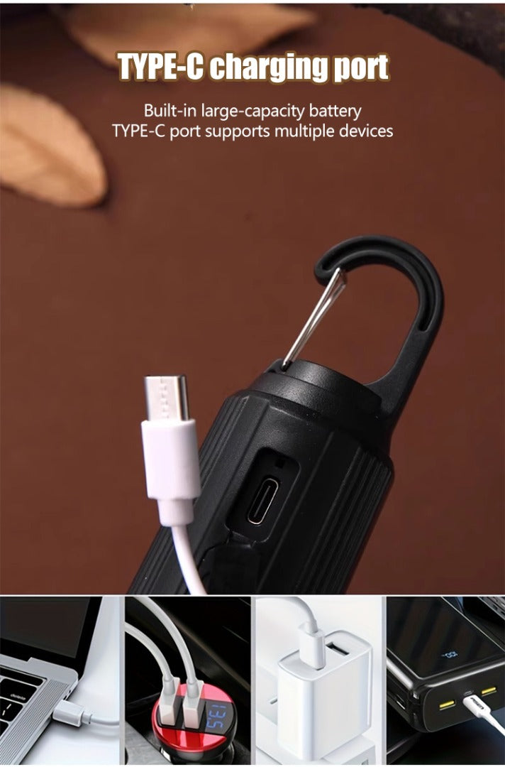 2 sztuki zniżki☀️⚡Nowa, ładowalna lampa kempingowa zasilana energią słoneczną, wielofunkcyjne, przenośne oświetlenie nastrojowe.